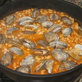 Mongetes amb cloïsses